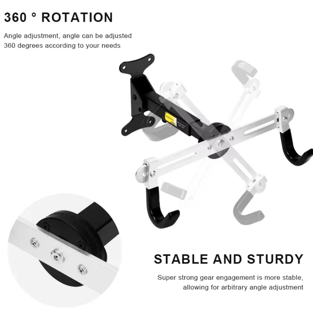 Soporte de pared giratorio ajustable para colgar bicicletas montaña - imagen 2