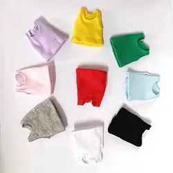 New solid color doll vest clothes T-shirt for ob11,obitsu11,Molly, 1/12bjd doll clothes accessories for dolls