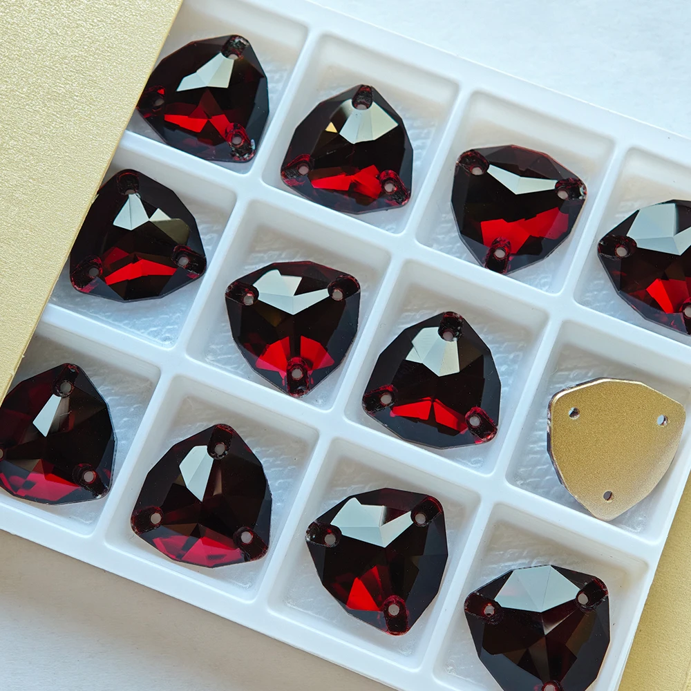 Hochwertige Drop Rivoli Cosmic Dark Siam Aufnähsteine, Glitzer-Glas-Kristalle, Strass zum Nähen für Kleidung, Handarbeiten, Kleider, Taschen – Detail 13