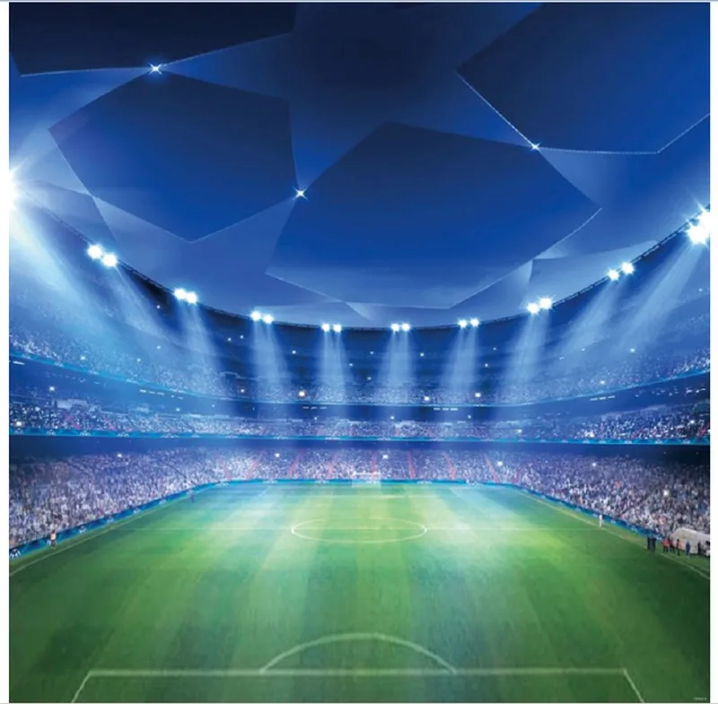 البقع مصباح ليد كرة القدم ملعب كرة القدم منصة خلفيات الفينيل القماش الكمبيوتر المطبوعة جدار صور خلفية