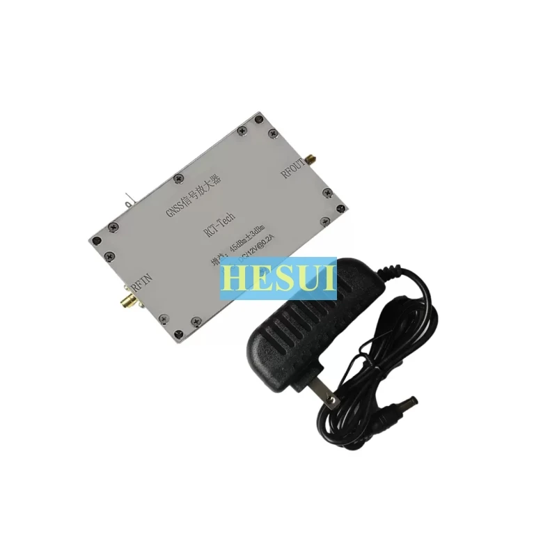 GNSS signal amplifier gain 45dbm transponder navigation full band coverage