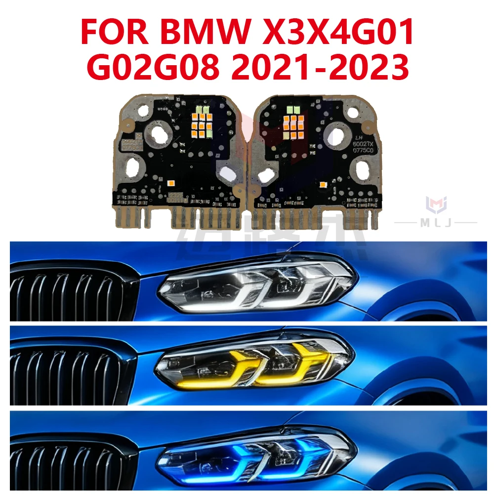 

Новое поступление для BMW X3 X4 G01 G02 G08 2021 2022 2023 DRL платы светодиодные фары дневные ходовые огни ангельский глаз автомобильные аксессуары