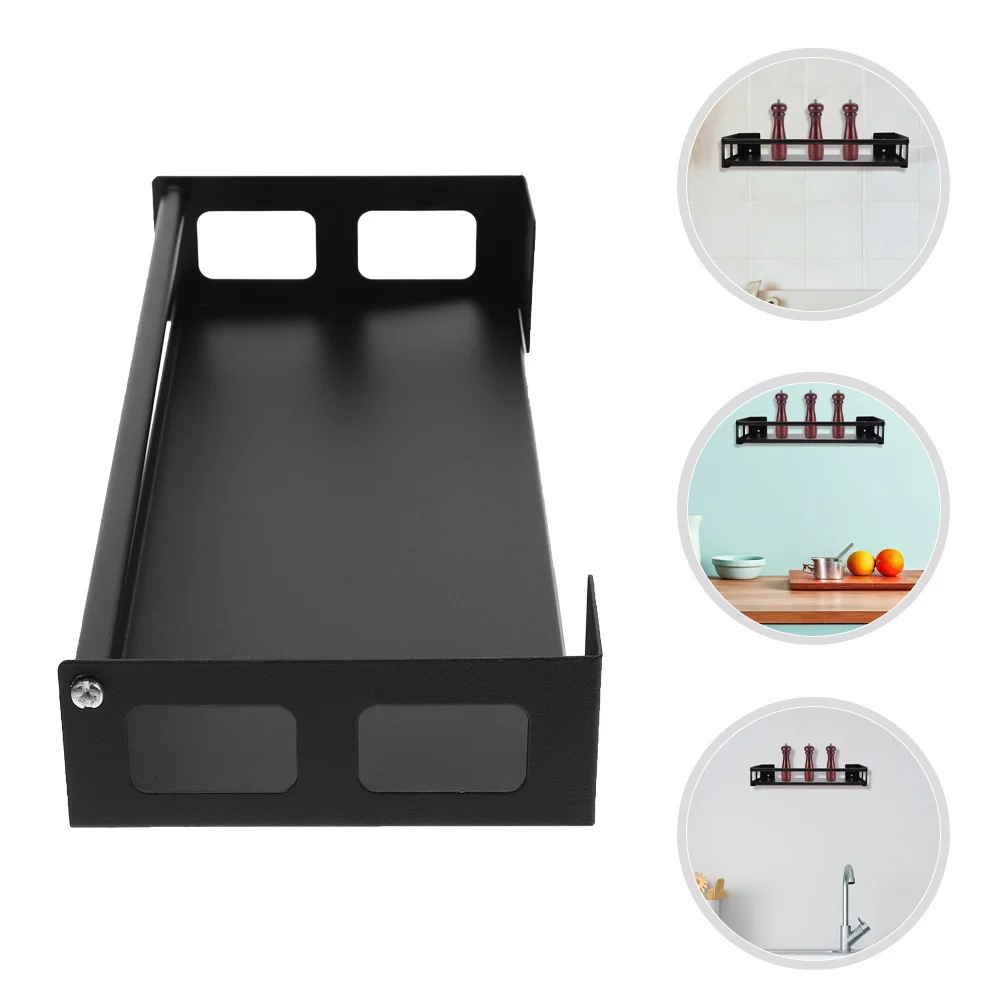 Wall Mounted Kitchen Spice Rack Stainless Steel Organizer Storage Shelf for Bathroom and Home Use Kitchen Spice Rack