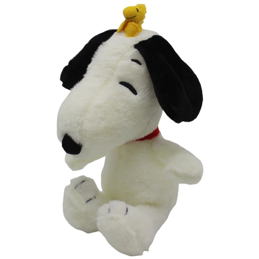 1 pieza 25CM perro Snoopy con Woodstock el lindo pájaro juguetes de peluche suaves juguetes para perros Snoopy el mejor regalo de cumpleaños regalo del Día de San Valentín