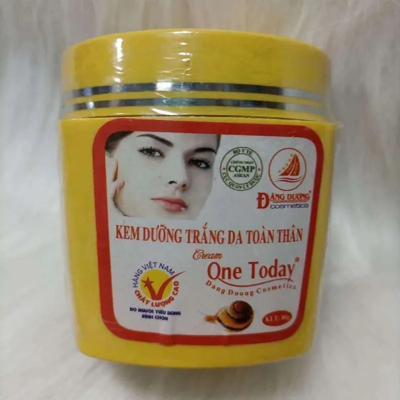 One Today Snail Cream Body Whitening Botol 80g Menghilangkan Noda Kulit Bintik-bintik, Mengencangkan Kulit Putih Cerah