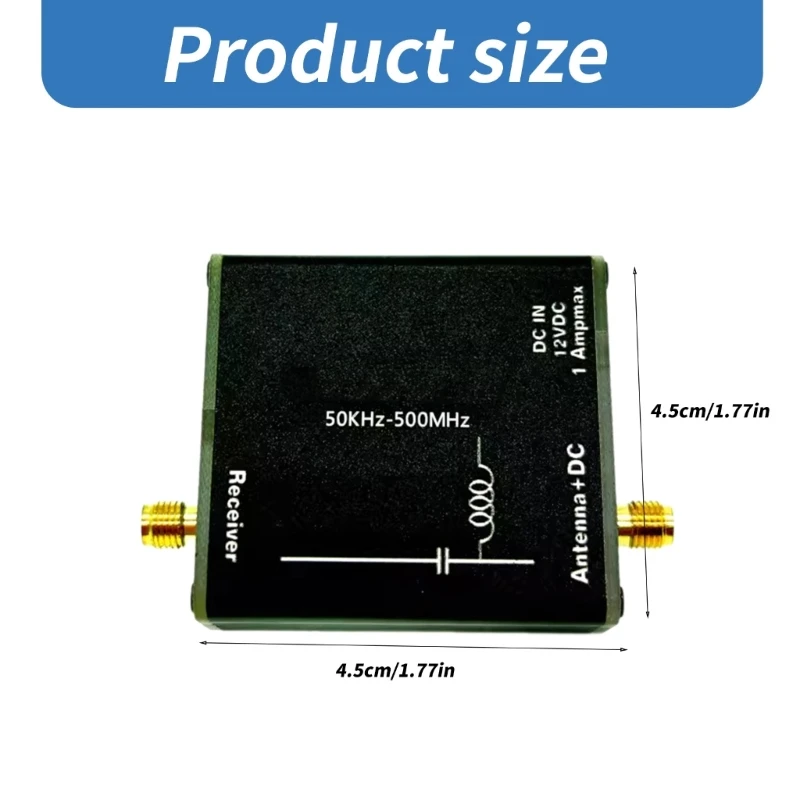Bias Tees, 50KHz-500MHz DC5V-12V Bias Tees Broadband Radio Frequency Microwave Coaxial Bias for Radio