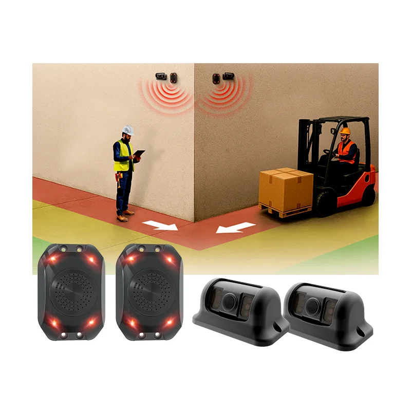Myt Warehouse Forklift Pedestrian Proximity Alert Corner Blind Spot Detection Collision Avoidance Warning System