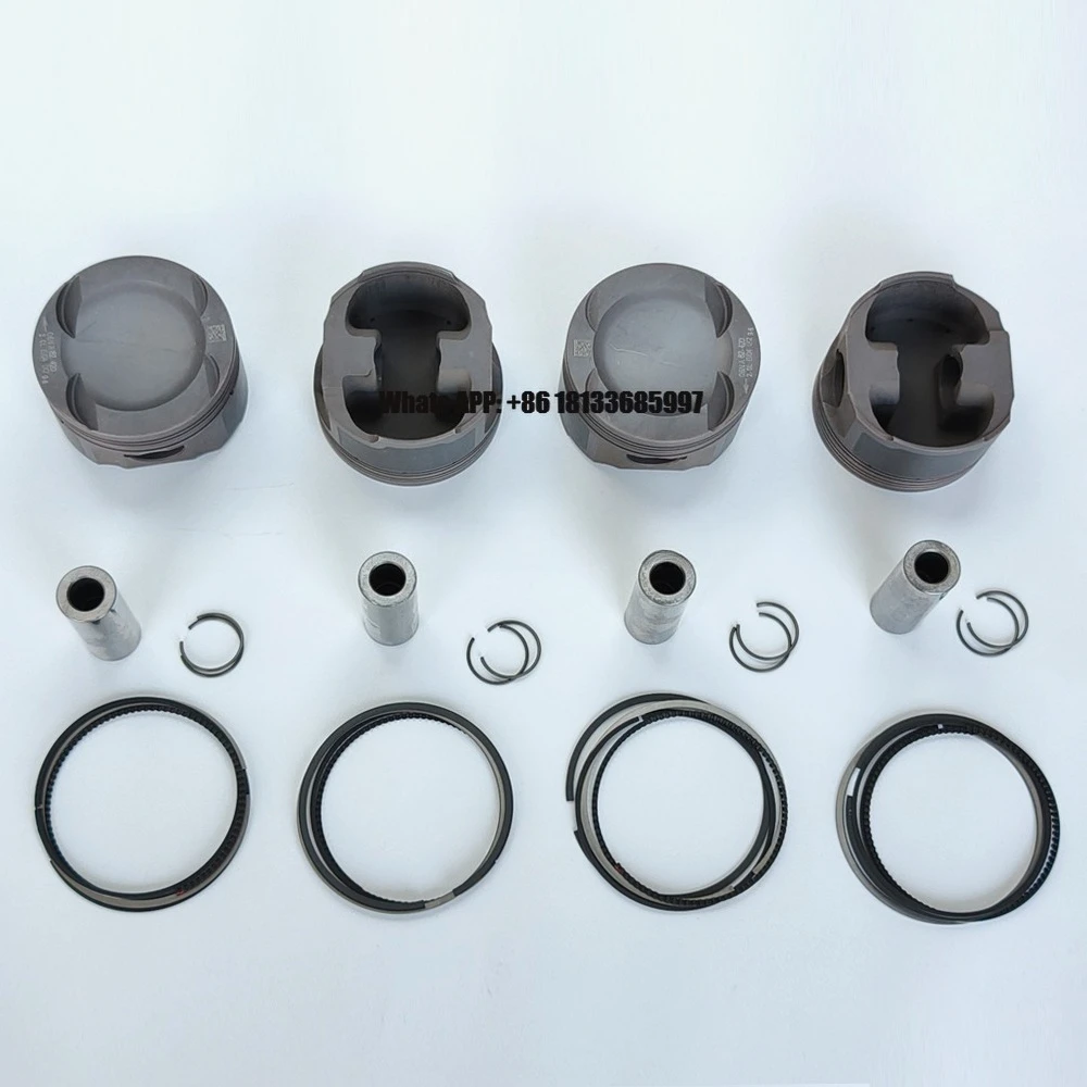 High-Performance 4032 Forged Pistons Kit Set 4-Piece 82.5mm Cr9.5 for Audi for VW 2.0T TSI TFSI EA888 Gen2-4