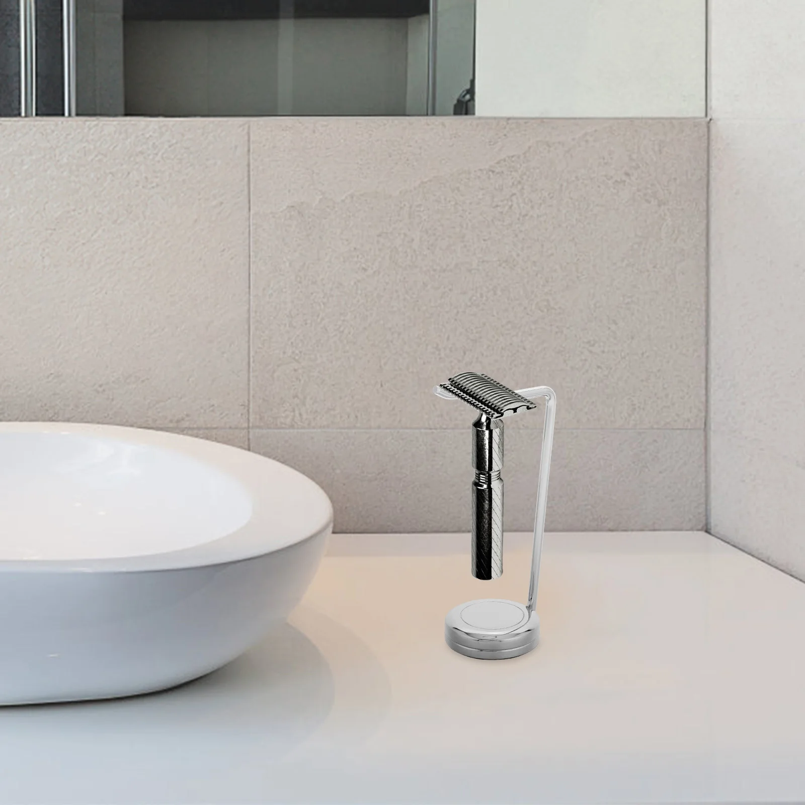 رجل سبائك الحلاقة فرشاة حامل دائم قوي قاعدة الحلاقة حامل الرف المنظم الحمام السفر فرشاة ناعمة حامي العرض