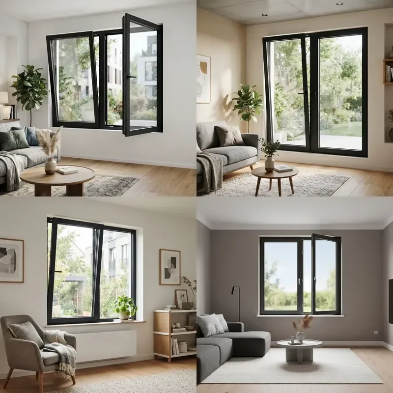 for LEDOW Heat-breaking Thin Tilt Turn Aluminum Windows for High Quality Dealers Large Scale Project Supply Capacity