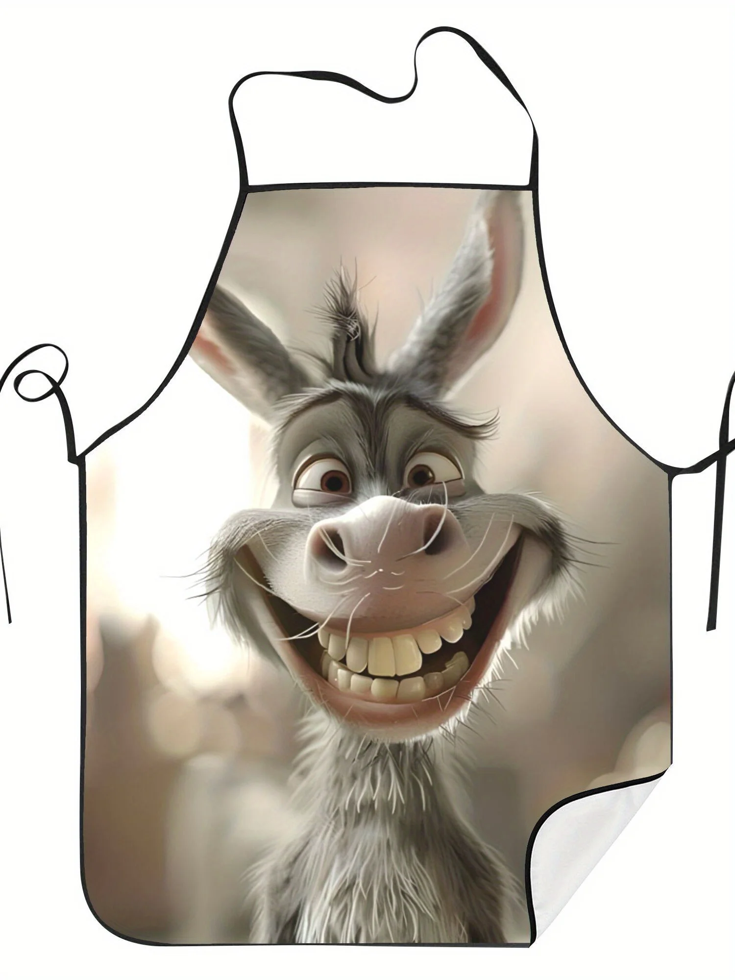 1 Piece of Fun Animal-Themed Apron, Cute and Humorous Donkey Retro Design Apron, Unisex, Perfect for Crafting, Baking, Painting, Kitchen and Household Cleaning, Home Cooking, Chef, Waiter, Cafe, and Barbecue Restaurant Aprons, 21.7× 28.7inch , Perfect Holiday Gift Idea for Family and Friends