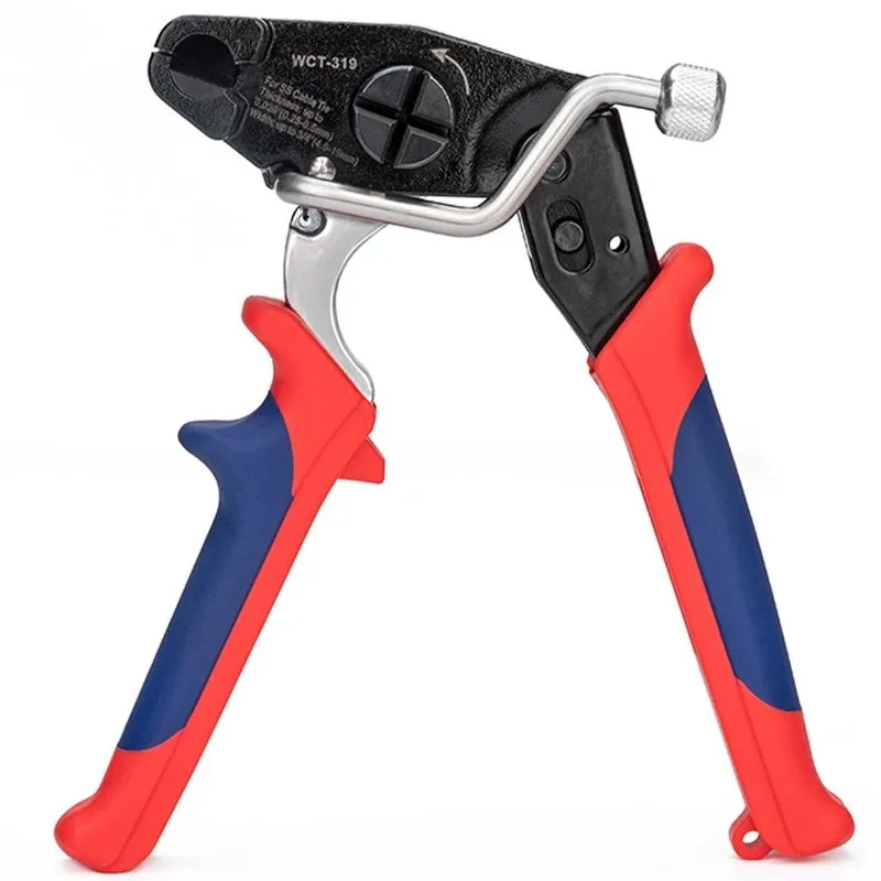 Stainless Steel Cable Tie Gun Portable Tensioning Tool For Metal Strap Bundling Wire Pole Fastening
