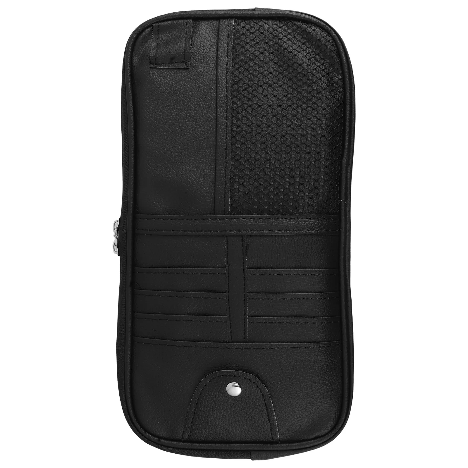 Organisateur de pare-soleil de voiture noir, support multifonctionnel pour lunettes de soleil, poche pour cartes et documents, accessoires d'intérieur pour voiture, camion, SUV, rangement.
