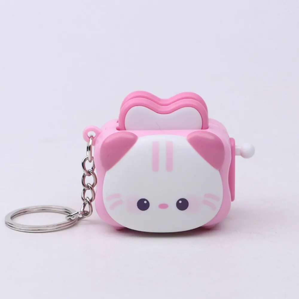 Cute Funny Cartoon Bread Maker Panda Creative Acrylic Keychain Decompression Toy Bag Charms Accessories Exquisite Keyring Gift