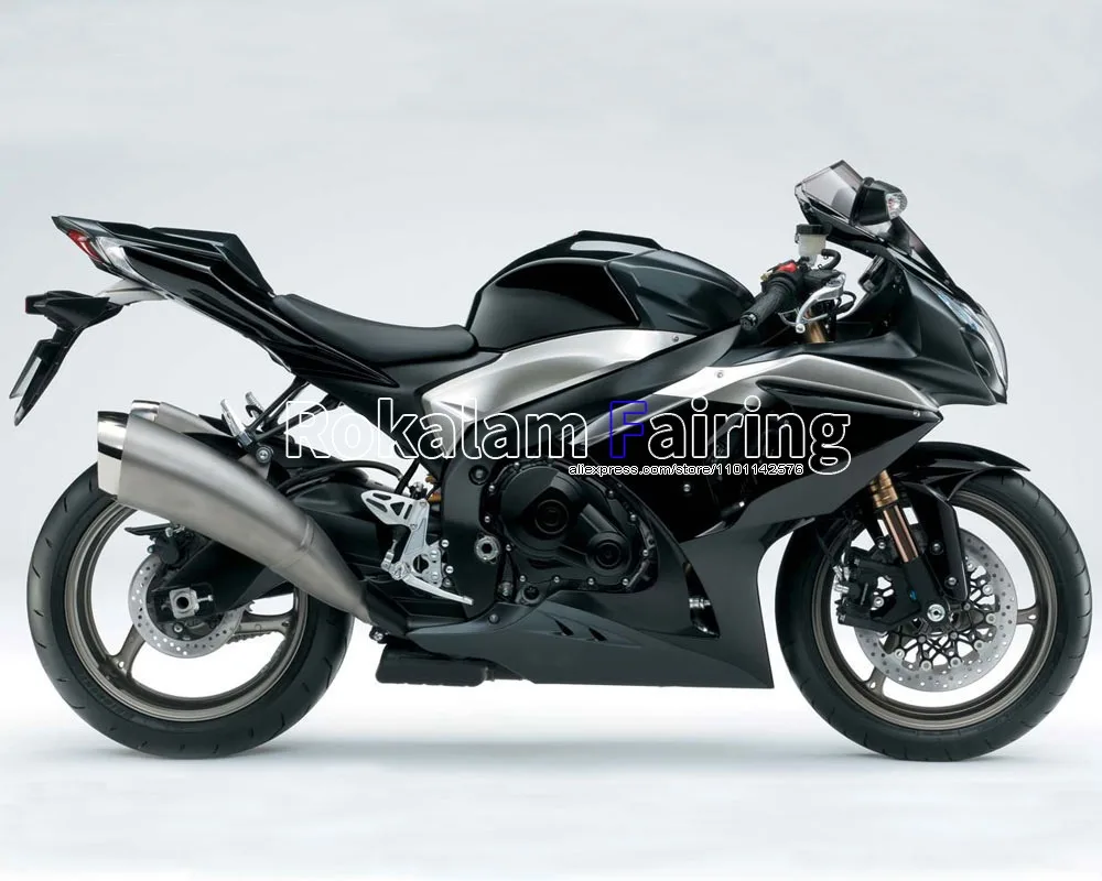 For Suzuki K9 GSX-R1000 2009-2016 ABS Parts GSX-R1000 09-16 Black Bodyworks Motorcycle Fairing kit (Injection molding)