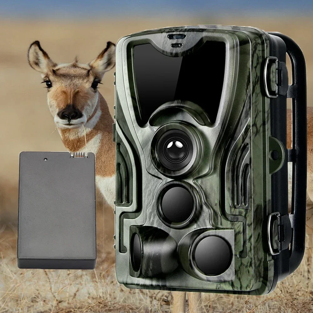 Caméra de chasse extérieure étanche IP65 avec batterie au lithium, caméra de jeu, pièges photo, surveillance sauvage, 5000 mAh, 20MP, 1080P