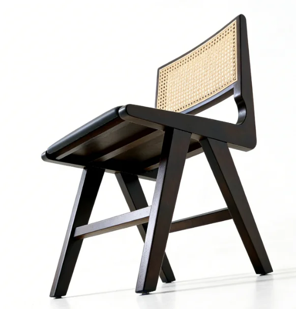 

Обеденный стул D5791 из массива дерева в современном стиле (черный) для столовой, домашняя мебель, экологичный и водонепроницаемый