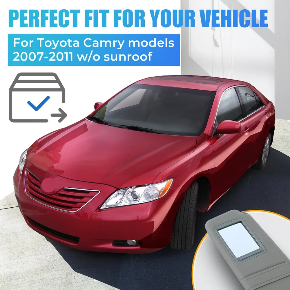 Viseira solar do lado esquerdo do motorista sem teto solar para Toyota Camry 2007-2011 74320-06780-B0 74320-06290-B2