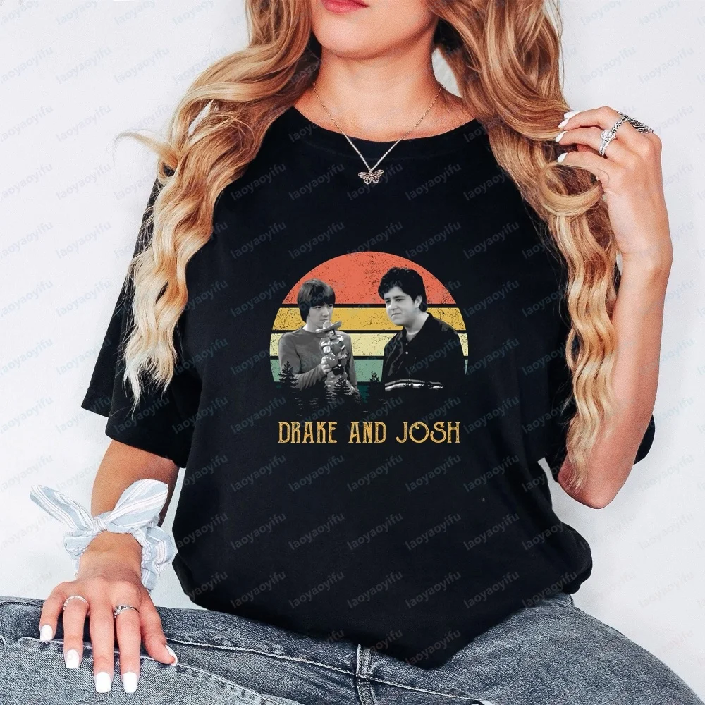 Drake & Josh - Casual and Fashionable, Full of Fun and Craziness, Classic Short-sleeved T-shirt Suitable for Both Men and Women