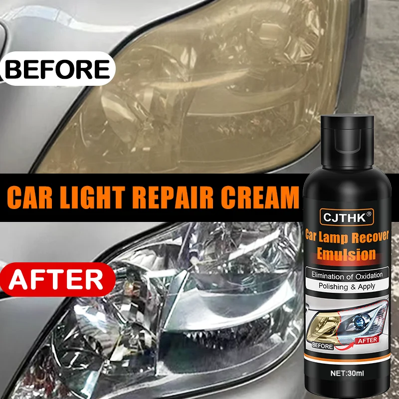 Headlight Restoration Kit Scratch Remover Remove Oxidation Headlamp Refurbish Paste Car Light Polishing Repair Tool