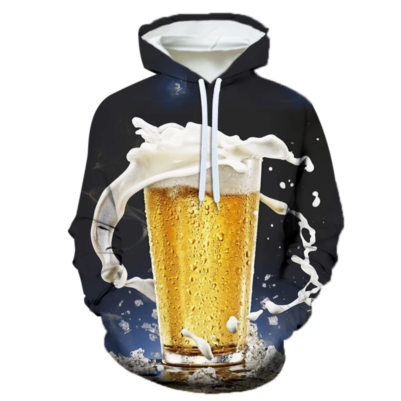 

Funny Beer Festival Hoodies Beer Pattern 3D Print Men Women Oversized Sweatshirts Pullovers Harajuku Tracksuits Top Kid Clothing