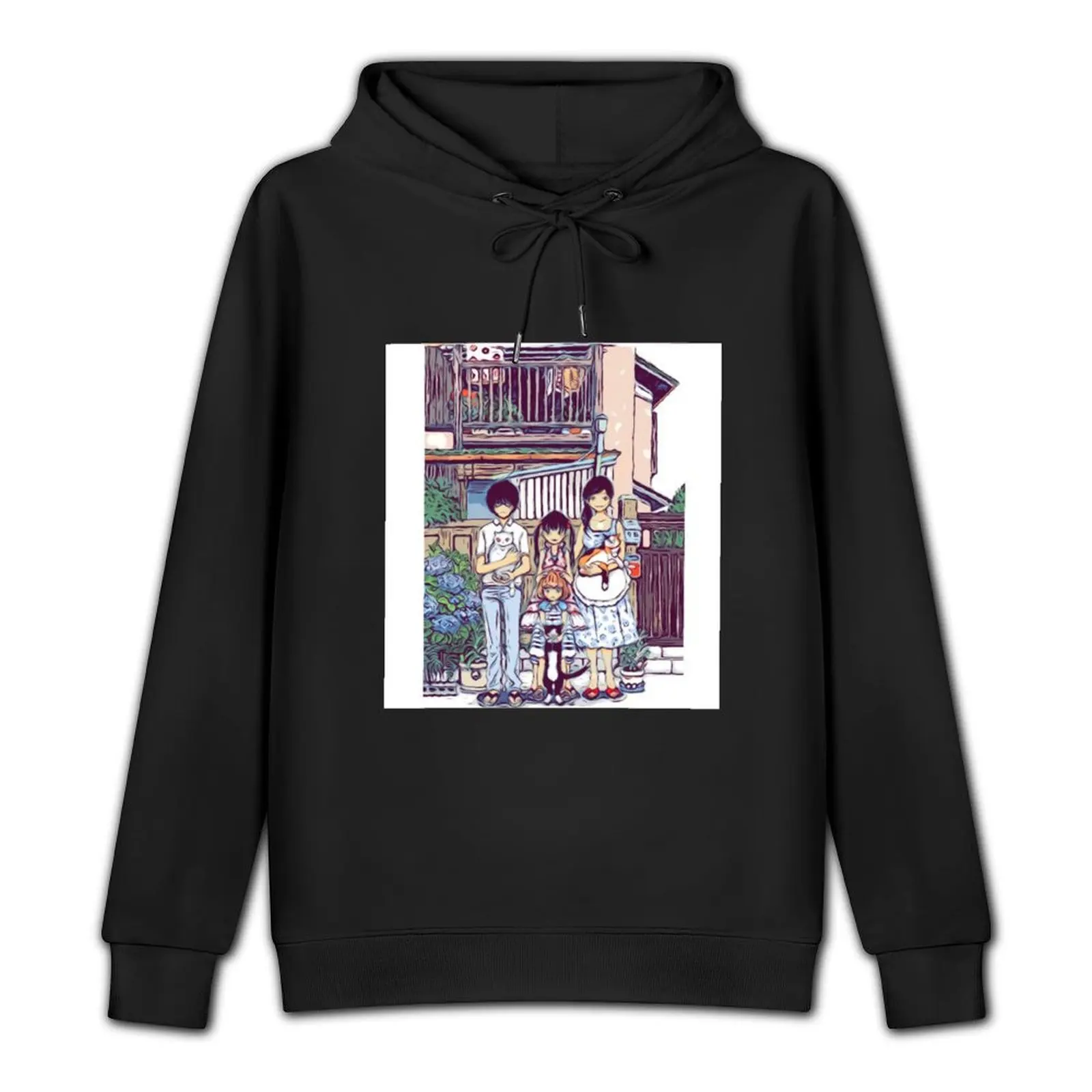 3-Gatsu no Lion|March Comes In Like a Lion - Kiriyama Rei, Akari, Hinata and Momo (Sketch) Pullover Hoodie