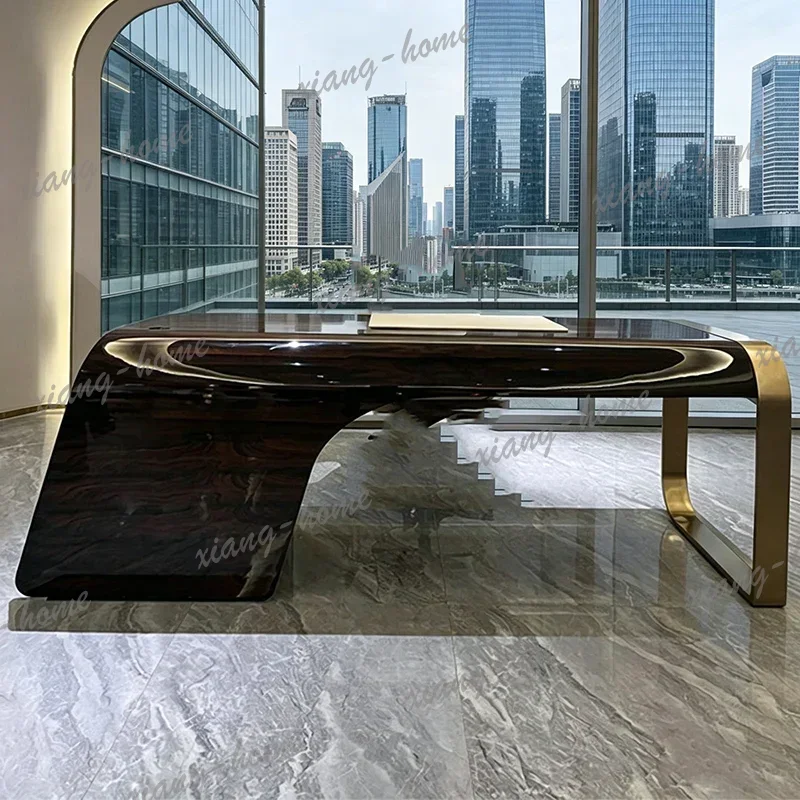 Factory Direct Designer Aesthetic Office Desk Ladies Modern Clearance Corner Office Desk Drawers Executive Black Mesa Escrivanin