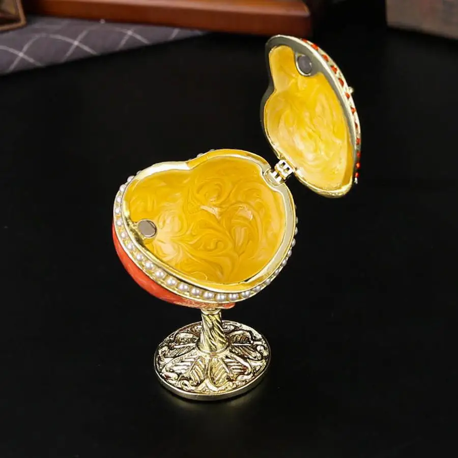 High-arched Heel Enamel Jewelry Box Diamond-studded Luxury Butterfly Ring Jewelry Storage Box Birthday Gift Packaging Box