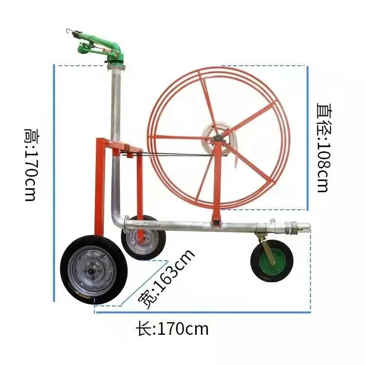 

New Mobile Sprinkler System for Irrigating Crops Lawns Landscapes Golf Courses Rain