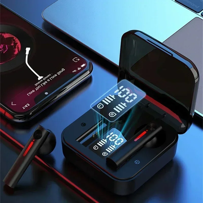 

Touch T13 Digital Waterproof Earphone With MIC Wireless LED Display True Sports Stereo BT 5.0 Headset Binaural Smart in-Ear TWS