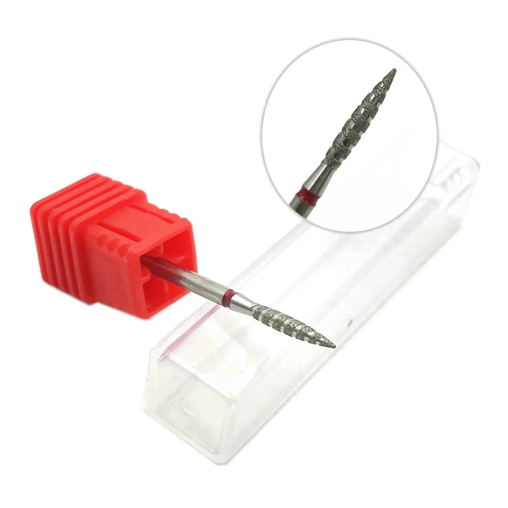 1pc frese diamantate per manicure punta da trapano rotativa per unghie macchina per pedicure elettrica attrezzatura per rimozione cuticola strumenti