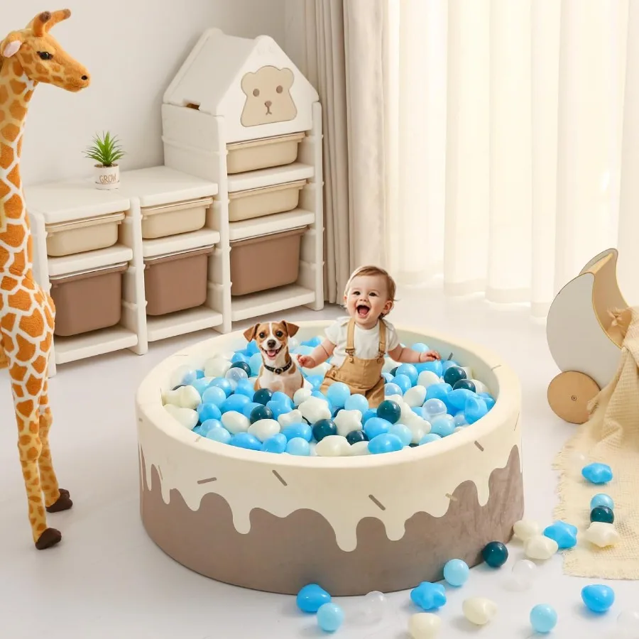 Star Ball Pit Balls para crianças – Bolas de plástico em formato grande para poços de bolinhas, barraca de brincar, piscina de bebês, brinquedos aquáticos, 100 peças
