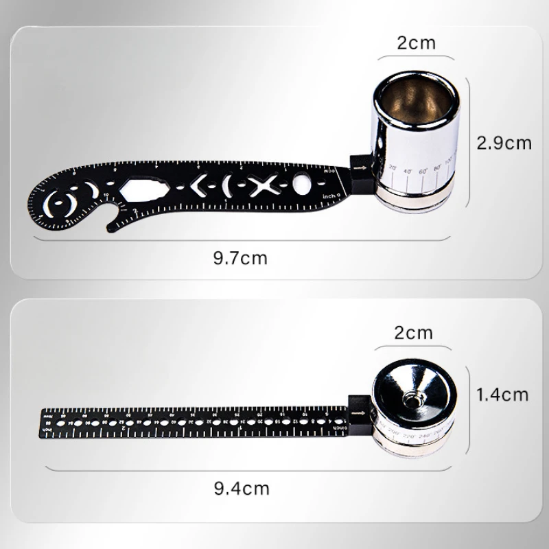 مسطرة رسم بوصلة متعددة الوظائف من الفولاذ المقاوم للصدأ، لوحة رسم مغناطيسية، لوحة رسم دائرية مساعدة إبداعية