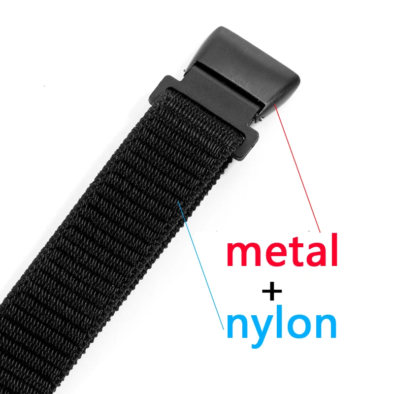 Metalen Band Voor Garmin Voorloper 45 45S F 45S 45 Nylon Horlogeband Voor Garmin Swim2 Vervanging Siliconen Polsband