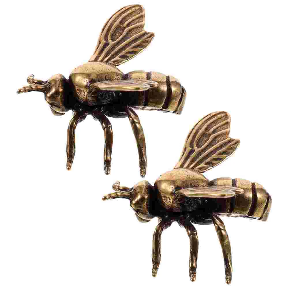 

The Office Decor Miniature Bee Figurine Ornaments Figurines Home Statue Crafts Decoration Retro