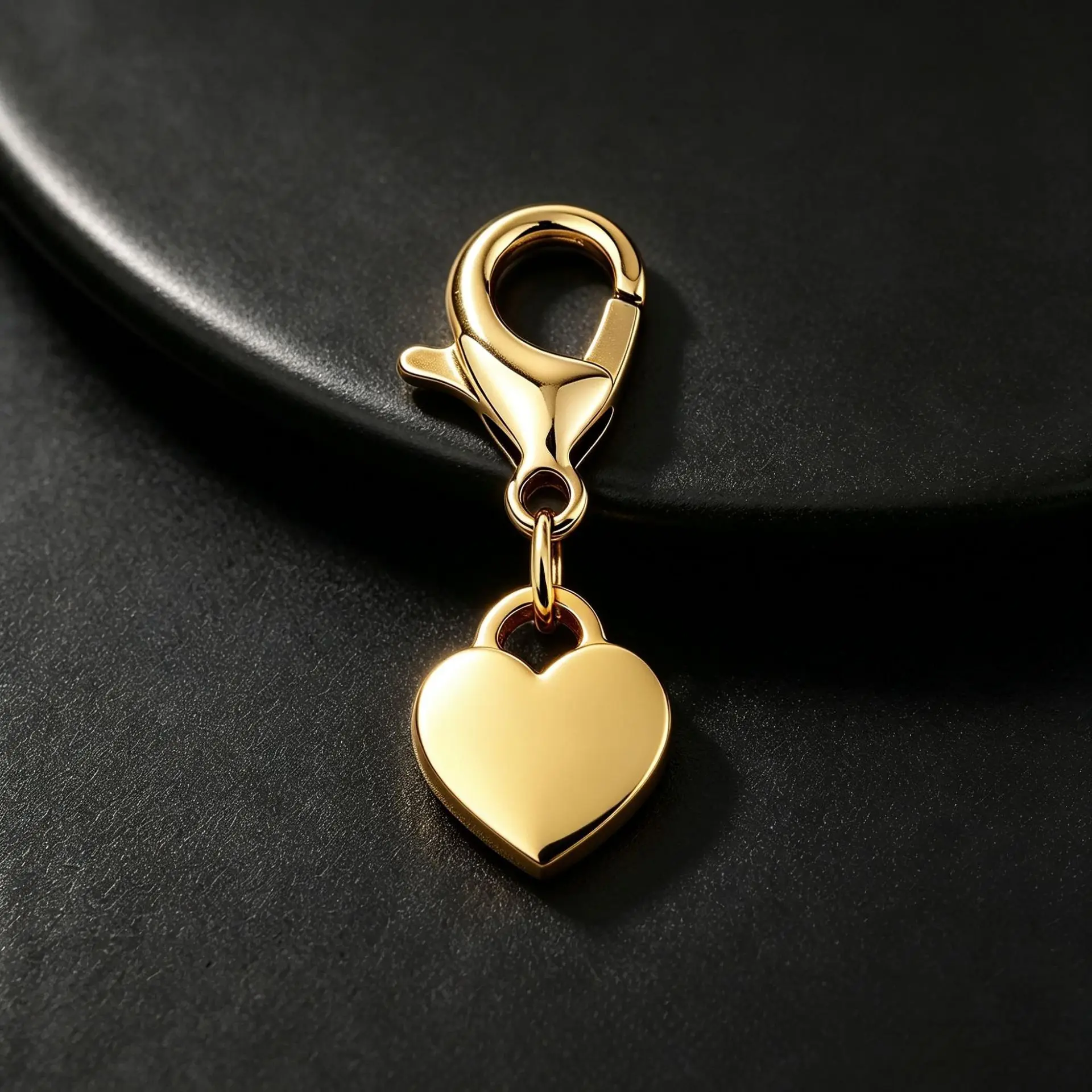 Fnixtar 10pcs Small Heart Keychain Lobster Keyring Couple Lovers Key Chains Bag Pendant Car Keyholder Accessories Gift