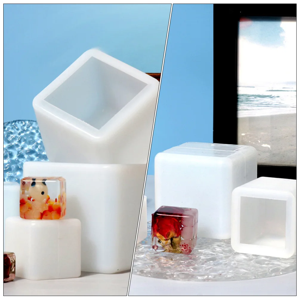 

Silicone Cube Mold Creative DIY Mold Durable Flexible Safe Practical for Handmade Epoxy Resin Cube Decoration Craft Casting Tool