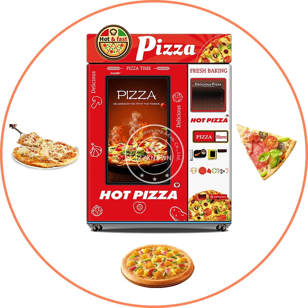 8Inch 12Inch Smart Automatic Pizza Vending Machine Robot Self Heating Meals Bakery Hot Pizza Maker Making Machine Food Kiosk