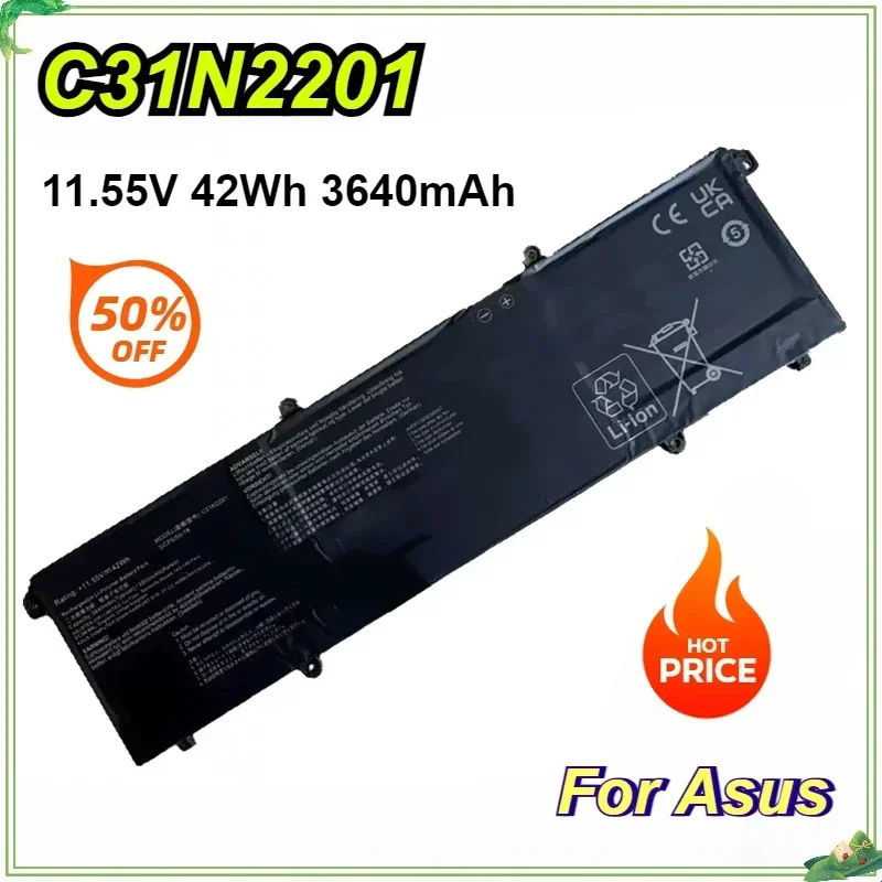 

New C31N2201 Laptop Battery for Asus 0B200-04260000 Battery 11.55V 3640mAh 42Wh Notebook
