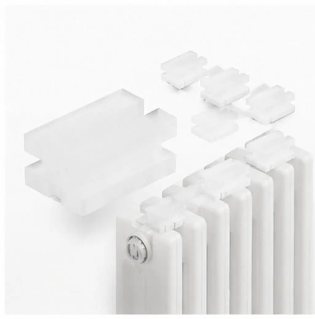 24Pcs Home Radiator Safety Covers Plastic Bracket Protectors Secure Fit Radiator Hook Sleeves for Indoor Outdoor Steel Panels