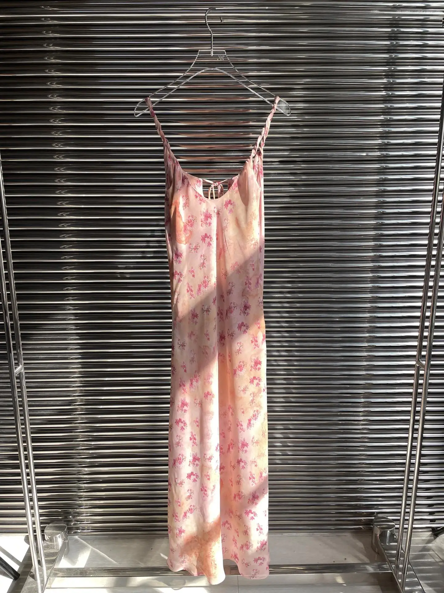 

2024 Women's Clothing suspender print tie back dress Spring Summer New No.36