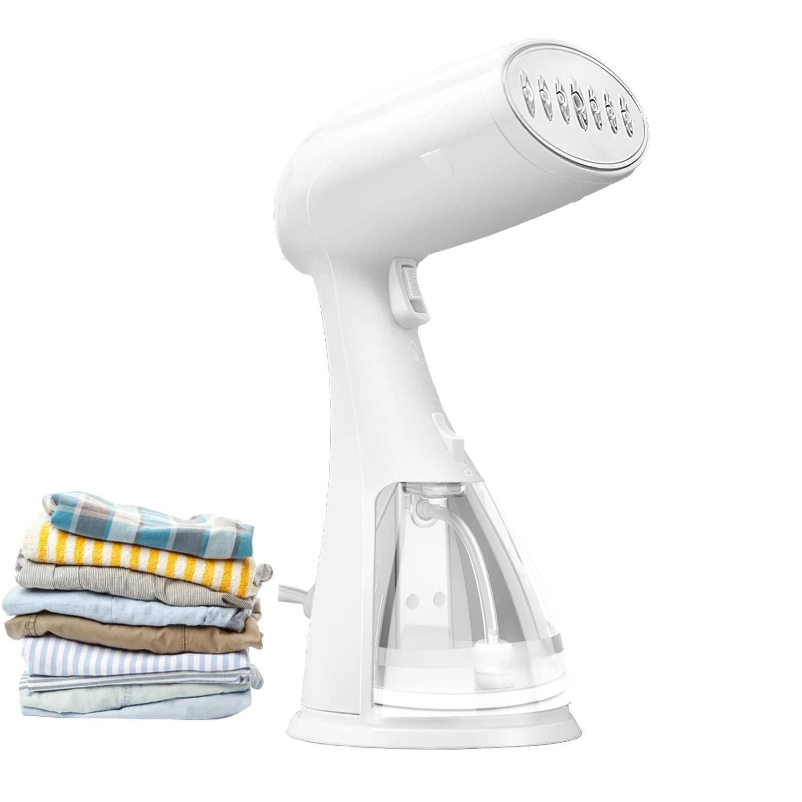 

Steamer for Clothes, 1500W Clothes Steamer, Fast Wrinkle Removal with Large 300ml Tank, Ideal for All Fabrics, Easy to Use