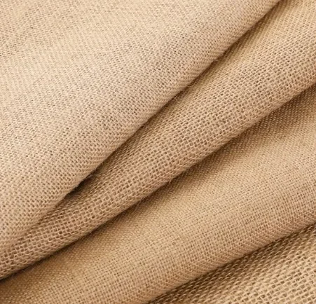 Jute Fabric By The Meter for Tablecloth Bag Upholstery Sewing Plain Wear-resistant Old Coarse Cloth Retro Breathable Hydrophobic