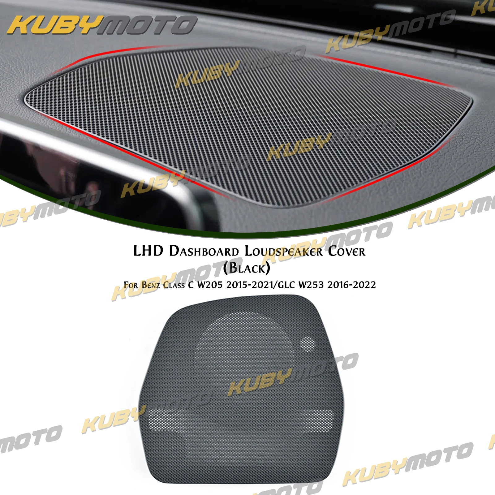 

LHD Central Control Dashboard Loudspeaker Horn Frame Cover Trim For Mercedes Benz Class C W205 2015-2021 GLC W253 2016-2022