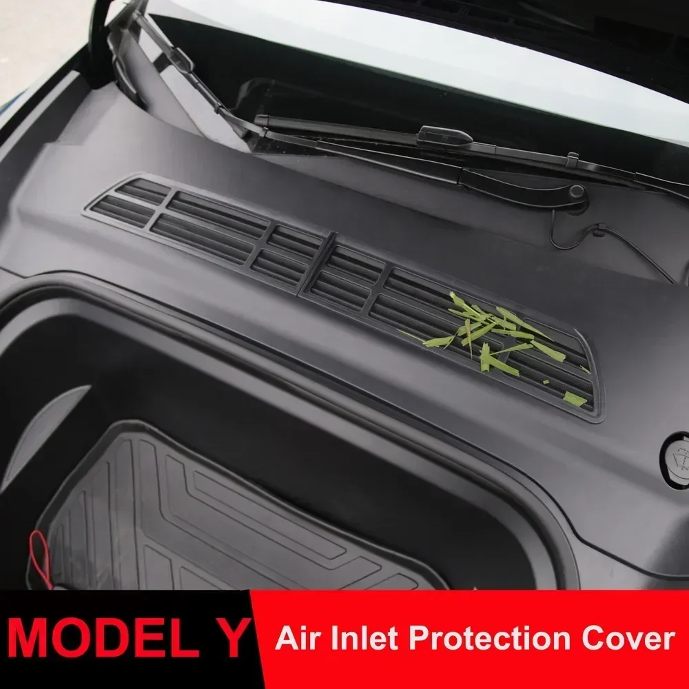 Insect-proof Net For Tesla Model Y/3/3+ Front Trunk Air-conditioning Cover Intake Grille Clean Air Inlet Protective Accessories