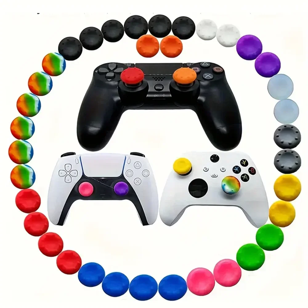 20PCS Non-slip Silicone Analog Joystick Thumb Stick Grip Cap For PS3/Xbox360 Controller Game Accessories Controller