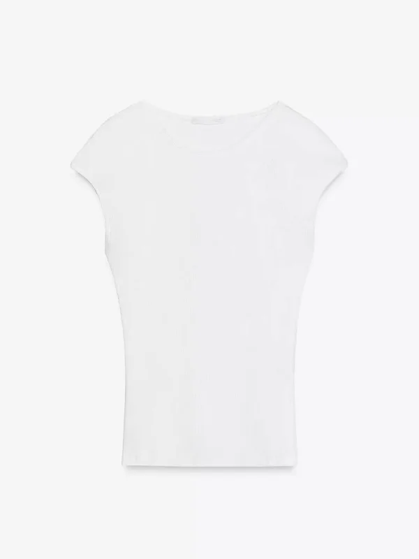 Slim Fit Striped ort Sve round Ne T-irt Women's Sweet And Spicy Sle Cotton Summer New Arrival 2025