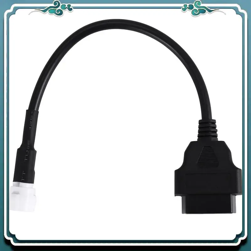 

Мотоциклетный кабель ABTU-OBD для Yamaha, 3-контактный разъем, диагностический кабель, 3-контактный к OBD2, 16-контактный адаптер