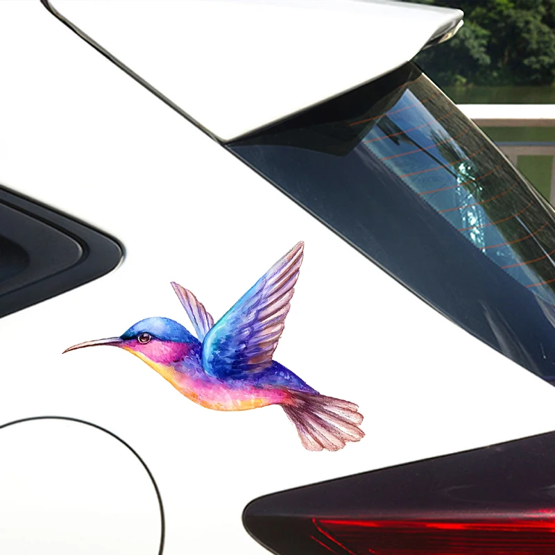 Beautiful Vibrant Colored Hummingbird Art Car Sticker For Laptop Bottle Car Truck Motorcycle Cup Fishing Boat Skateboard Decals