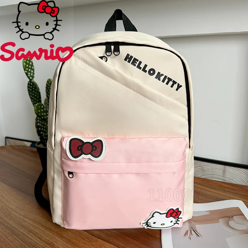 

Sanrio Hello Kitty New Fashion Backpack Cartoon Cute Women's Travel Leisure Backpack Large Capacity Light Girls Backpack